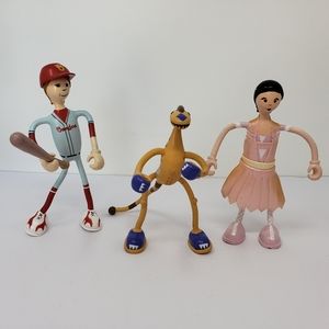 Kid Galaxy Bendable Toy Figures  FLAW Slam Baseball Bat Grace Caja